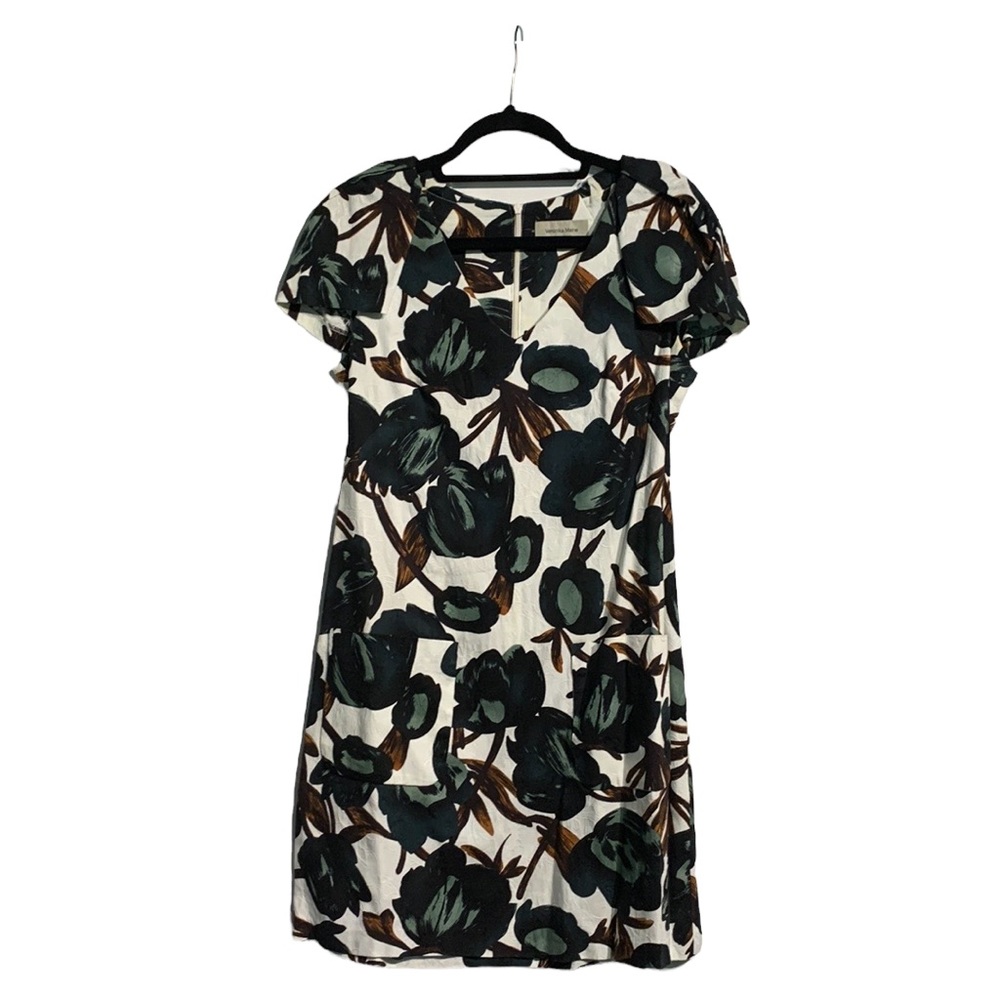 Veronika Maine Floral V-neck Dress